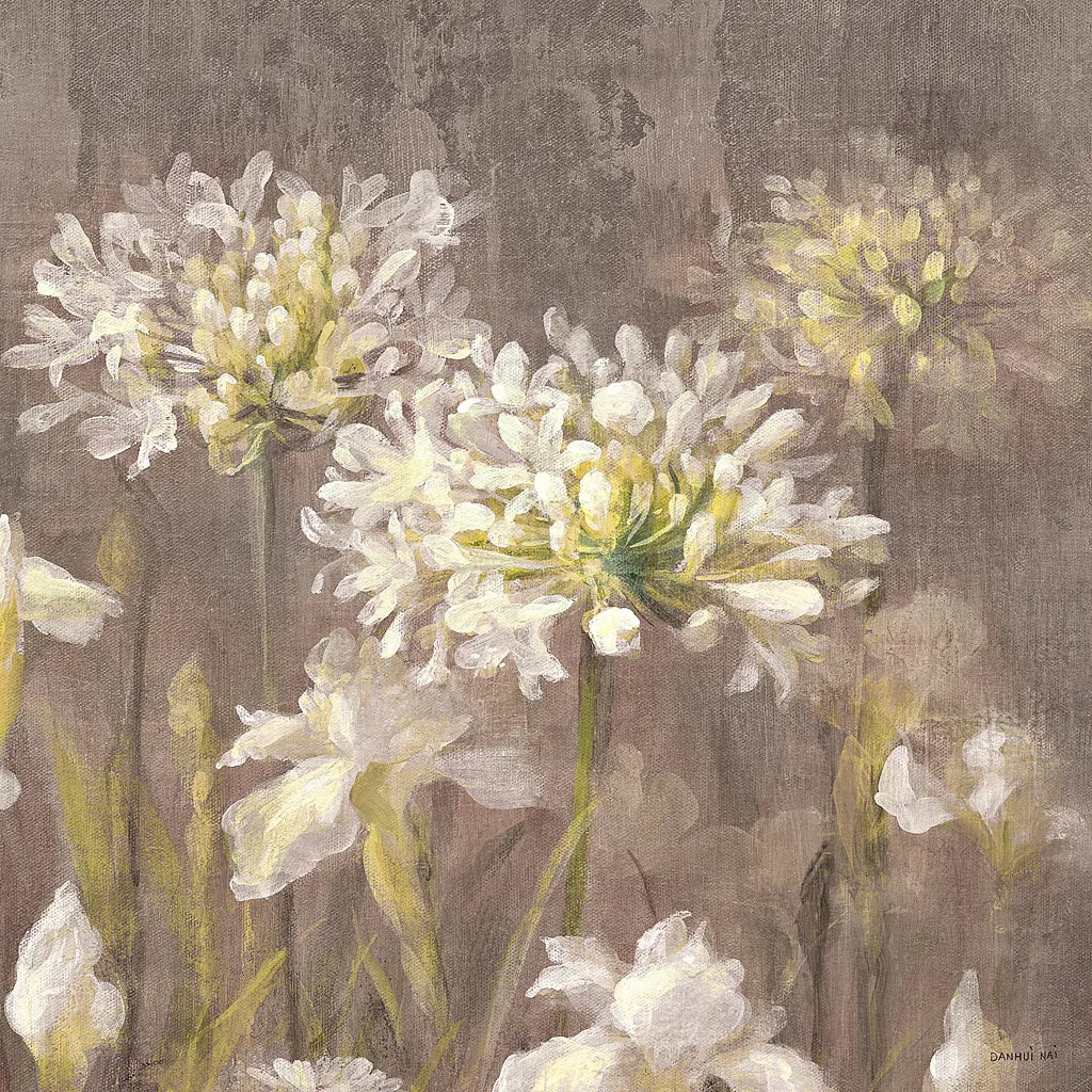 Spring Blossoms Neutral IV by Danhui Nai. SKU 22145a. Archival Giclee Fine art print for wall decor.