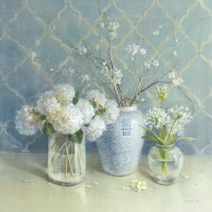 Spring Blossoms Still Life by Danhui Nai. SKU 9376a. Archival Giclee Fine art print for wall decor.