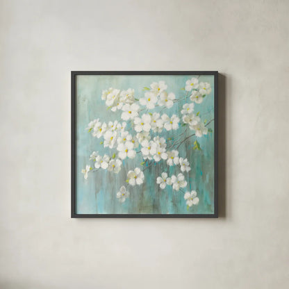 Spring Dream by Danhui Nai. Shown in a sleek black glass frame for a contemporary gallery look. Available as an archival giclee rolled canvas, fine art paper, or poster print. SKU 24863a.