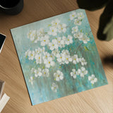 Spring Dream I Abstract by Danhui Nai. Shown as a detailed flat fine art print, highlighting archival giclee quality. Available as an archival giclee rolled canvas, fine art paper, or poster print. SKU 24932a.