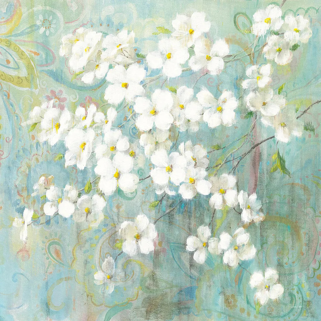 Spring Dream I Paisley by Danhui Nai. SKU 24931a. Archival Giclee Fine art print for wall decor.
