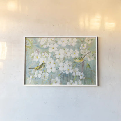 Spring Dream II by Danhui Nai. shown as a paper print in a white frame. Available as a archival giclee rolled canvas, fine art paper, or poster print. SKU 24926i.