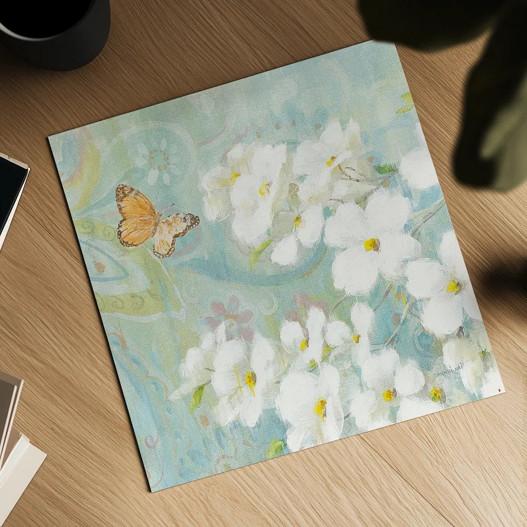 Spring Dream III by Danhui Nai. Shown as a detailed flat fine art print, highlighting archival giclee quality. Available as an archival giclee rolled canvas, fine art paper, or poster print. SKU 24927a.