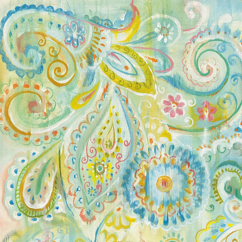 Spring Dream Paisley II by Danhui Nai. SKU 24933a. Archival Giclee Fine art print for wall decor.