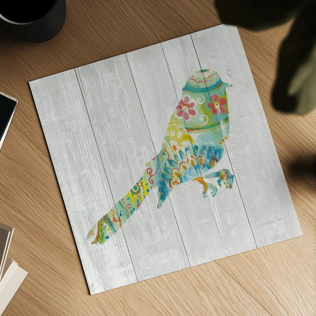 Spring Dream Paisley X by Danhui Nai. Shown as a detailed flat fine art print, highlighting archival giclee quality. Available as an archival giclee rolled canvas, fine art paper, or poster print. SKU 24941a.