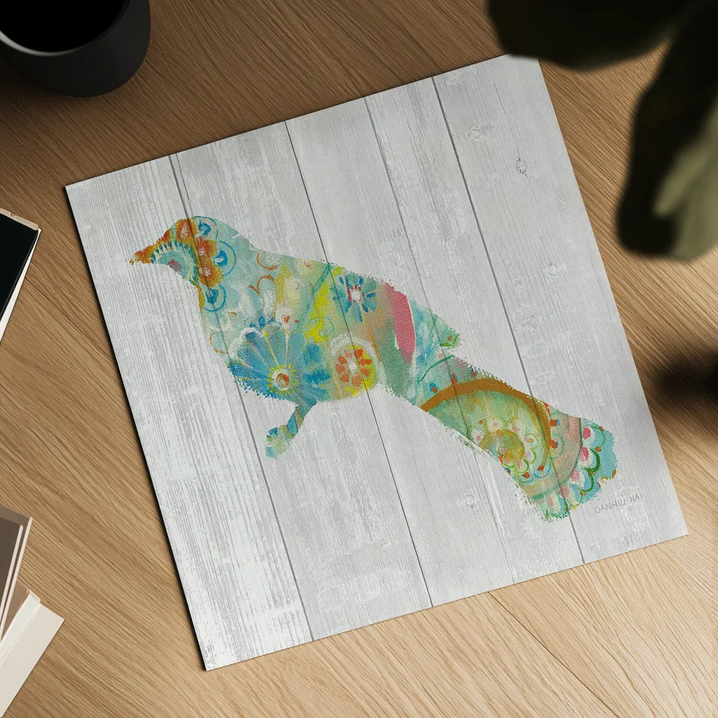 Spring Dream Paisley XI by Danhui Nai. Shown as a detailed flat fine art print, highlighting archival giclee quality. Available as an archival giclee rolled canvas, fine art paper, or poster print. SKU 24942a.