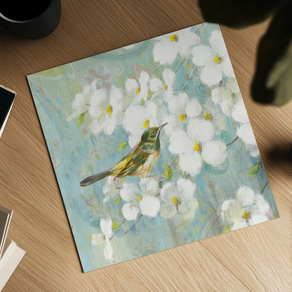 Spring Dream V by Danhui Nai. Shown as a detailed flat fine art print, highlighting archival giclee quality. Available as an archival giclee rolled canvas, fine art paper, or poster print. SKU 24929a.