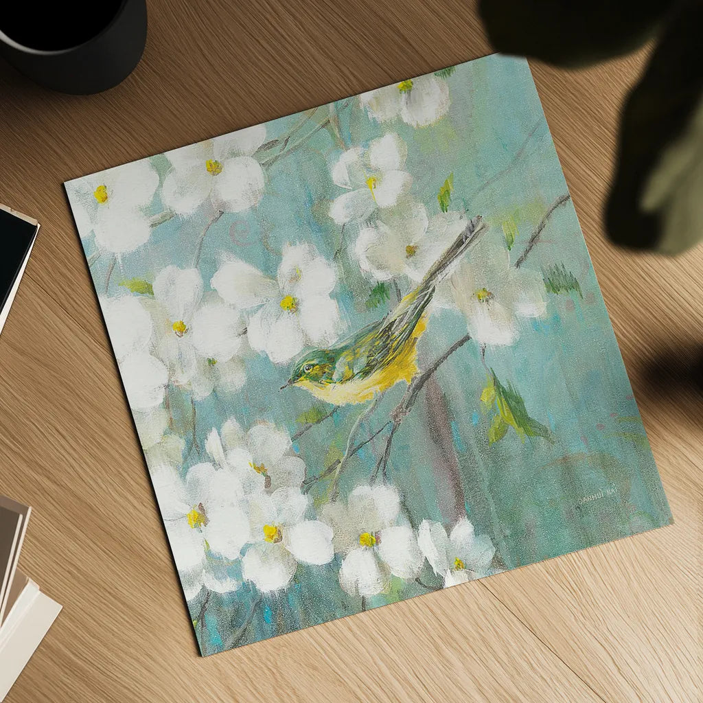 Spring Dream VI by Danhui Nai. Shown as a detailed flat fine art print, highlighting archival giclee quality. Available as an archival giclee rolled canvas, fine art paper, or poster print. SKU 24930a.