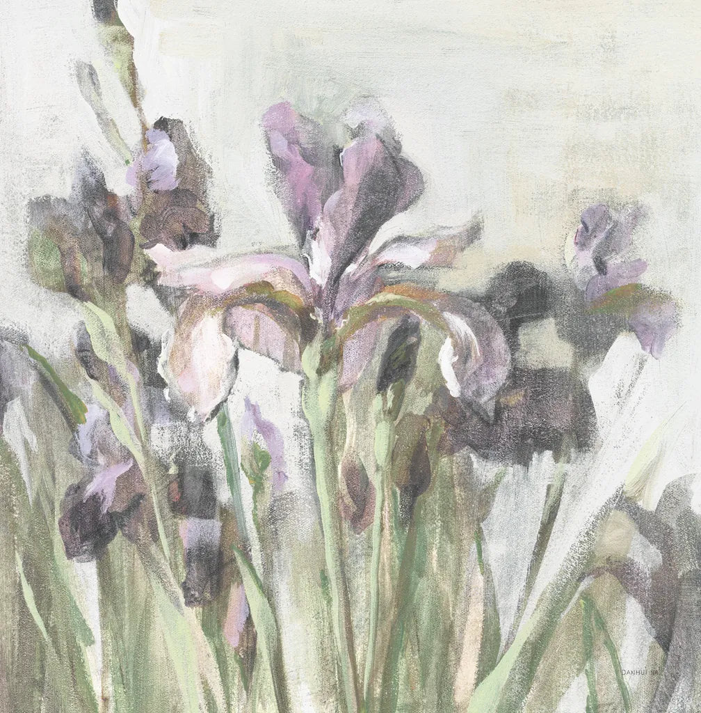 Spring Iris I Purple by Danhui Nai. SKU 75667a. Archival Giclee Fine art print for wall decor.