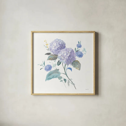 Spring Morning I by Danhui Nai. Shown in a natural wood glass frame for a timeless modern aesthetic. Available as an archival giclee rolled canvas, fine art paper, or poster print. SKU 81363a.