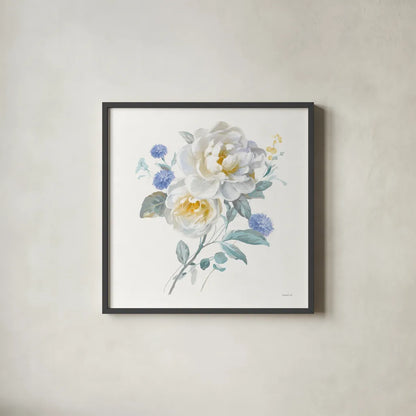 Spring Morning II by Danhui Nai. Shown in a sleek black glass frame for a contemporary gallery look. Available as an archival giclee rolled canvas, fine art paper, or poster print. SKU 81364a.