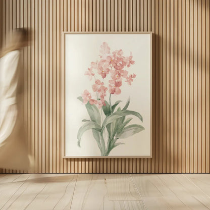 Spring Orchid I by Danhui Nai. shown as over sized large wall art. Available as an archival giclee rolled canvas, fine art paper, or poster print. SKU 75763h.
