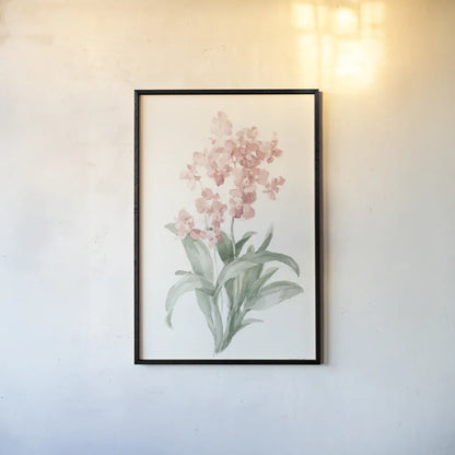 Spring Orchid I by Danhui Nai. shown as a paper print in a black flame. Available as a archival giclee rolled canvas, fine art paper, or poster print. SKU 75763h.