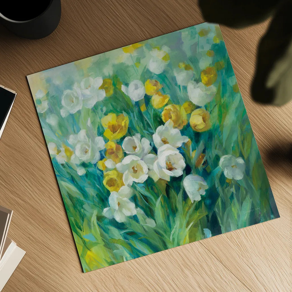 Spring Time by Danhui Nai. Shown as a detailed flat fine art print, highlighting archival giclee quality. Available as an archival giclee rolled canvas, fine art paper, or poster print. SKU 54072a.
