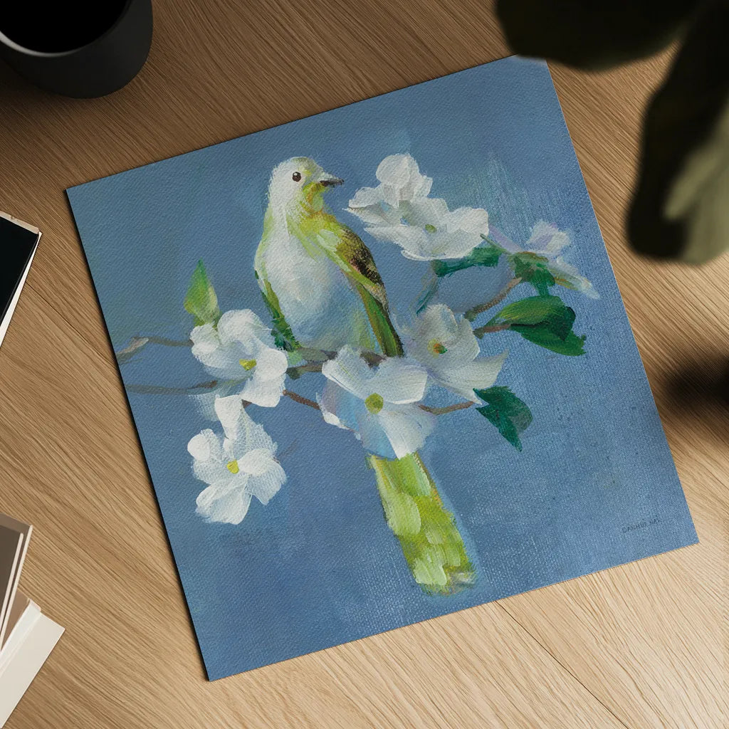 Spring in the Neighborhood II by Danhui Nai. Shown as a detailed flat fine art print, highlighting archival giclee quality. Available as an archival giclee rolled canvas, fine art paper, or poster print. SKU 54802a.