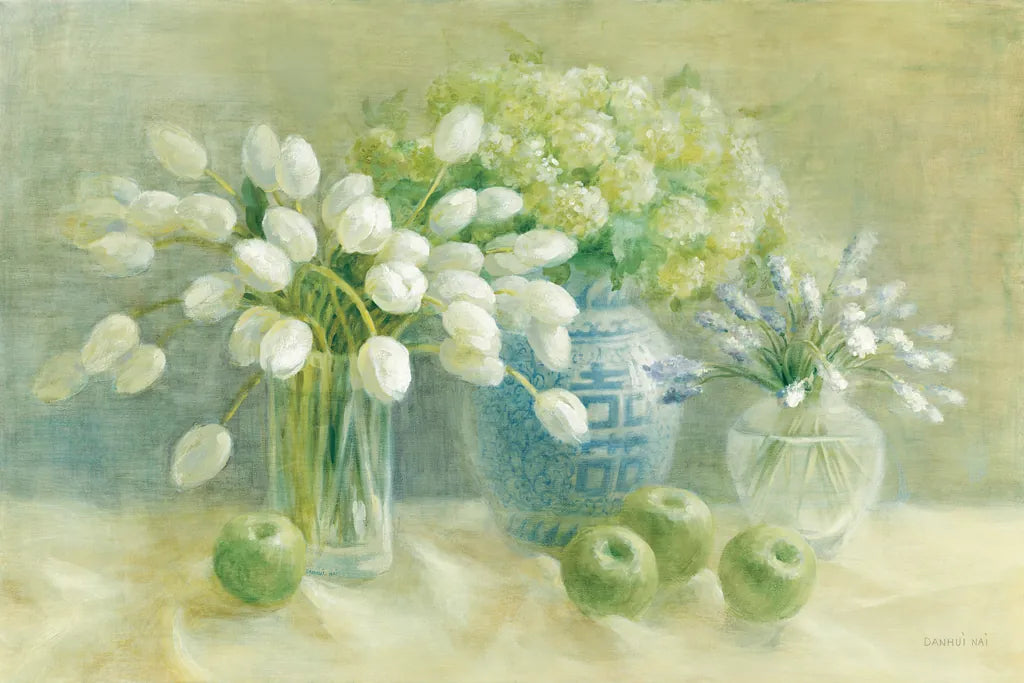 Still Life with Chinese Vase by Danhui Nai. SKU 5295i. Archival Giclee Fine art print for wall decor.