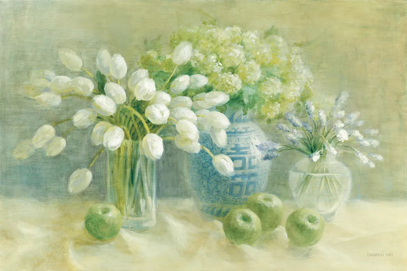 Still Life with Chinese Vase by Danhui Nai. SKU 5295i. Archival Giclee Fine art print for wall decor.