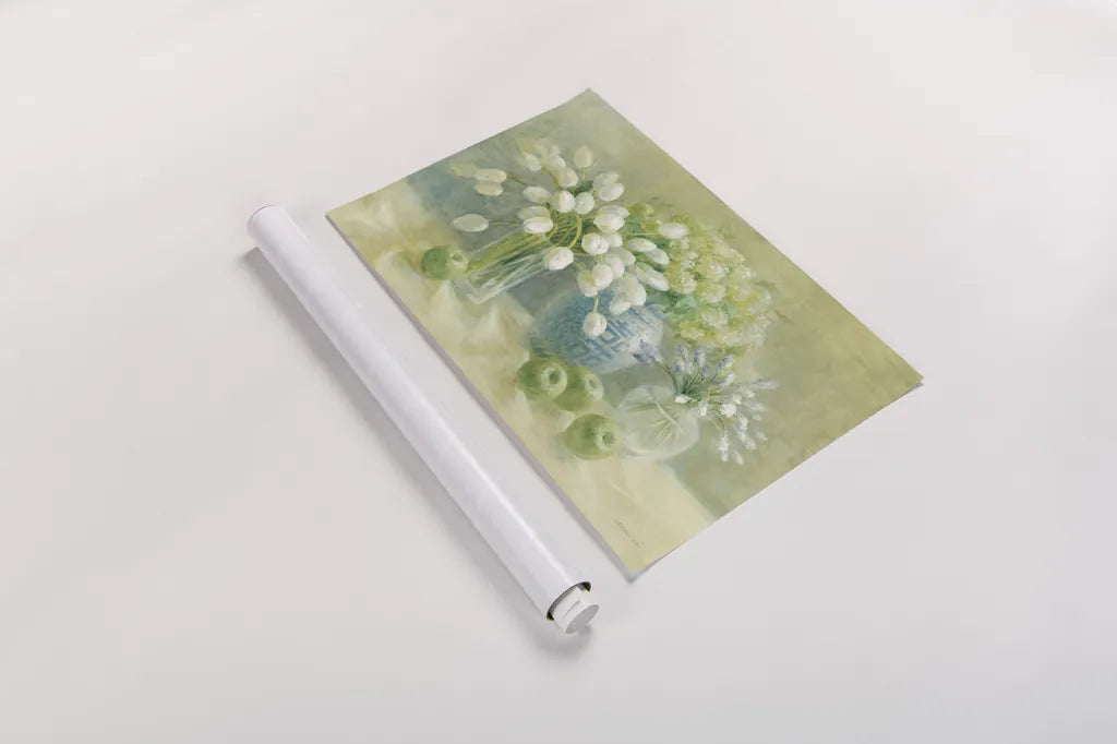 Still Life with Chinese Vase by Danhui Nai. shown as a rolled paper print. Available as archival giclee rolled canvas, fine art paper, or poster print. SKU 5295i.