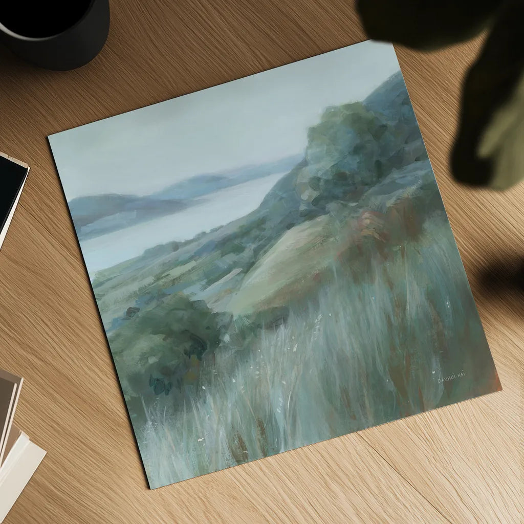 Stillness Hill by Danhui Nai. Shown as a detailed flat fine art print, highlighting archival giclee quality. Available as an archival giclee rolled canvas, fine art paper, or poster print. SKU 81742a.