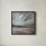 Stormy Skies by Danhui Nai. Shown in a sleek black glass frame for a contemporary gallery look. Available as an archival giclee rolled canvas, fine art paper, or poster print. SKU 89863a.