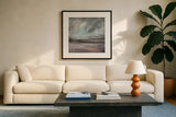 Stormy Skies by Danhui Nai. Displayed in a glass frame with matte in a clean modern living room. Available as an archival giclee rolled canvas, fine art paper, or poster print. SKU 89863a.