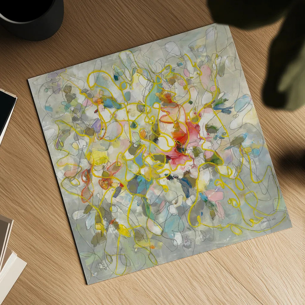 Strings of Light I by Danhui Nai. Shown as a detailed flat fine art print, highlighting archival giclee quality. Available as an archival giclee rolled canvas, fine art paper, or poster print. SKU 69229a.