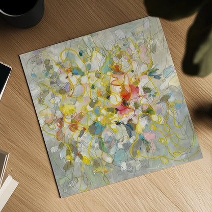 Strings of Light I by Danhui Nai. Shown as a detailed flat fine art print, highlighting archival giclee quality. Available as an archival giclee rolled canvas, fine art paper, or poster print. SKU 69229a.