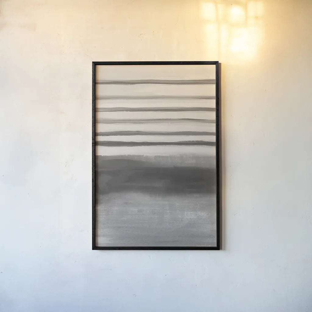 Study in Gray II by Danhui Nai. shown as a paper print in a black flame. Available as a archival giclee rolled canvas, fine art paper, or poster print. SKU 77154h.
