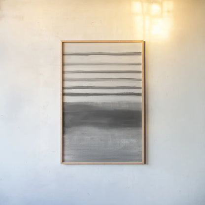 Study in Gray II by Danhui Nai. shown as a paper print in a natural frame. Available as a archival giclee rolled canvas, fine art paper, or poster print. SKU 77154h.