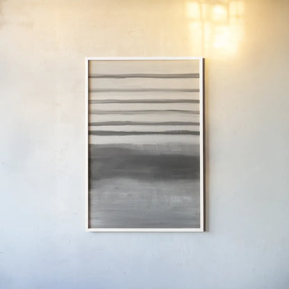 Study in Gray II by Danhui Nai. shown as a paper print in a white frame. Available as a archival giclee rolled canvas, fine art paper, or poster print. SKU 77154h.