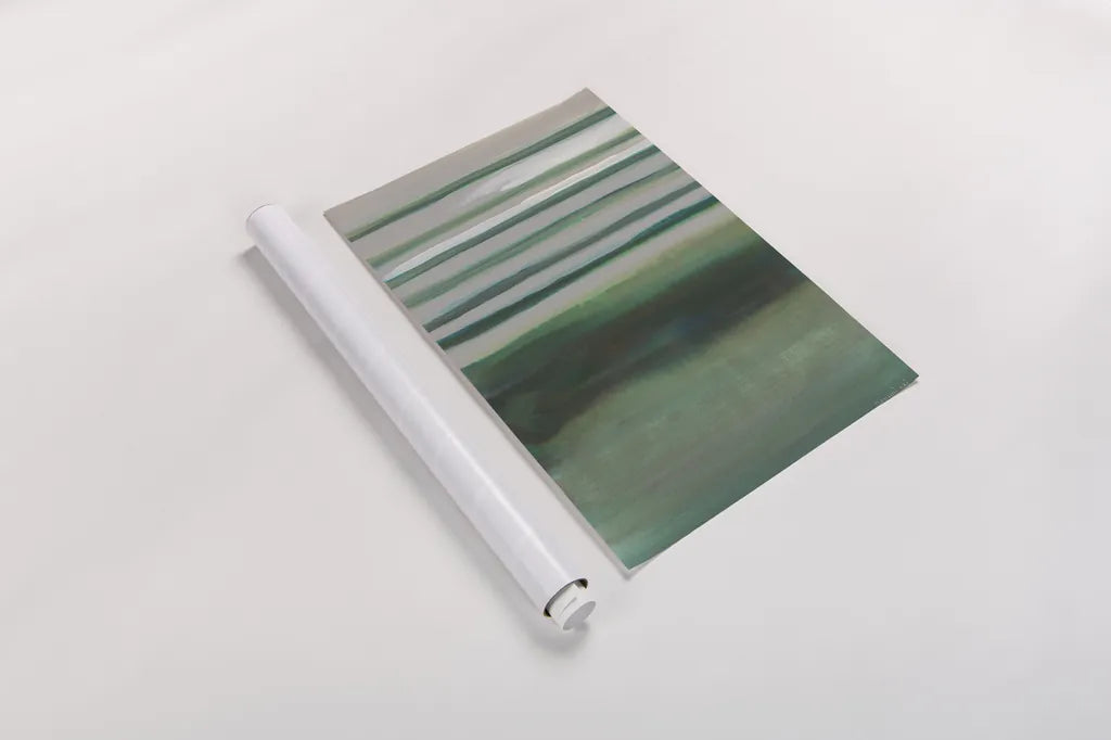 Study in Green II by Danhui Nai. shown as a rolled paper print. Available as archival giclee rolled canvas, fine art paper, or poster print. SKU 76108h.