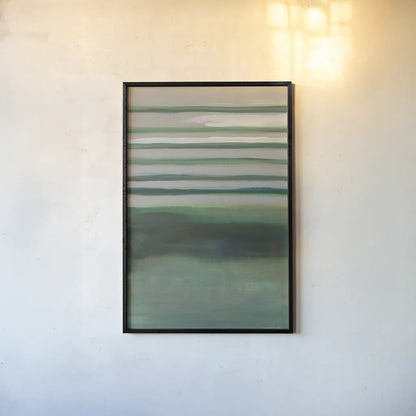 Study in Green II by Danhui Nai. shown as a paper print in a black flame. Available as a archival giclee rolled canvas, fine art paper, or poster print. SKU 76108h.