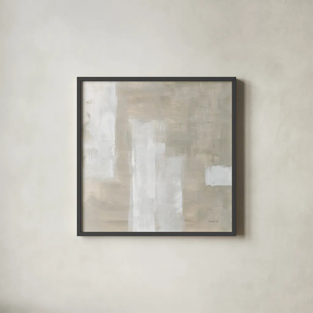 Subtle Serenity by Danhui Nai. Shown in a sleek black glass frame for a contemporary gallery look. Available as an archival giclee rolled canvas, fine art paper, or poster print. SKU 85198a.