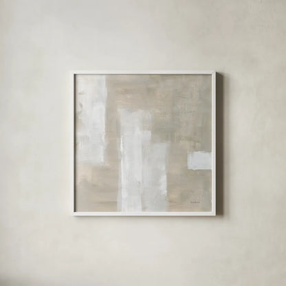 Subtle Serenity by Danhui Nai. Shown in a crisp white glass frame for a clean and minimalist style. Available as an archival giclee rolled canvas, fine art paper, or poster print. SKU 85198a.