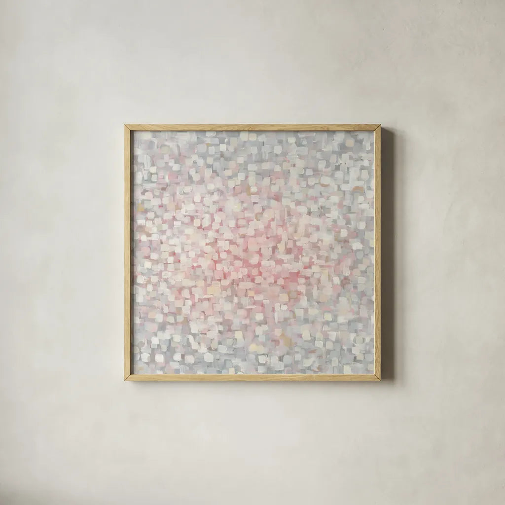 Subtlety Crop by Danhui Nai. Shown in a natural wood glass frame for a timeless modern aesthetic. Available as an archival giclee rolled canvas, fine art paper, or poster print. SKU 39369a.