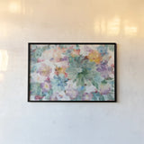 Succulent Florals Crop by Danhui Nai. shown as a paper print in a black flame. Available as a archival giclee rolled canvas, fine art paper, or poster print. SKU 30242i.