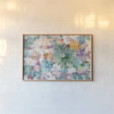 Succulent Florals Crop by Danhui Nai. shown as a paper print in a natural frame. Available as a archival giclee rolled canvas, fine art paper, or poster print. SKU 30242i.
