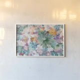 Succulent Florals Crop by Danhui Nai. shown as a paper print in a white frame. Available as a archival giclee rolled canvas, fine art paper, or poster print. SKU 30242i.