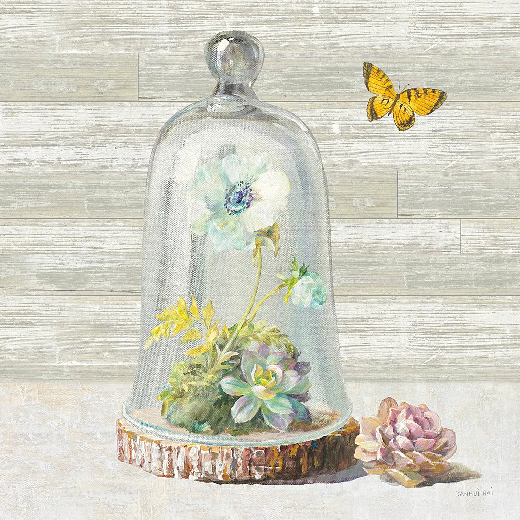 Succulent Garden II by Danhui Nai. SKU 24519a. Archival Giclee Fine art print for wall decor.