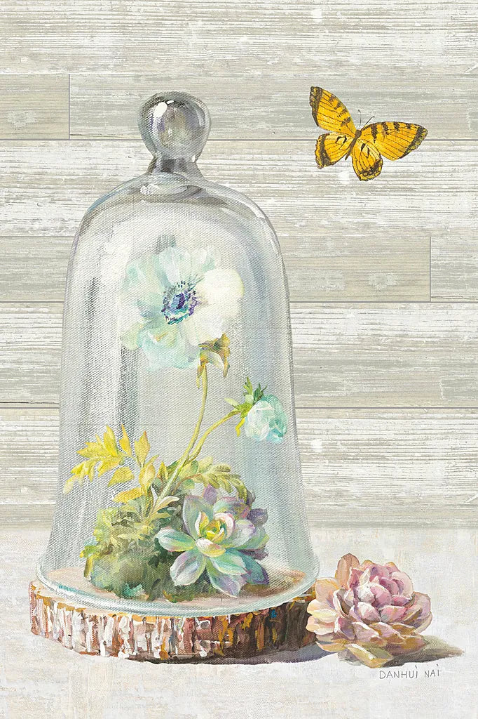 Succulent Garden II Crop by Danhui Nai. SKU 30466h. Archival Giclee Fine art print for wall decor.