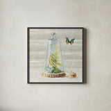 Succulent Garden IV by Danhui Nai. Shown in a sleek black glass frame for a contemporary gallery look. Available as an archival giclee rolled canvas, fine art paper, or poster print. SKU 24521a.