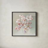 Sugar Magnolia by Danhui Nai. Shown in a sleek black glass frame for a contemporary gallery look. Available as an archival giclee rolled canvas, fine art paper, or poster print. SKU 70572a.