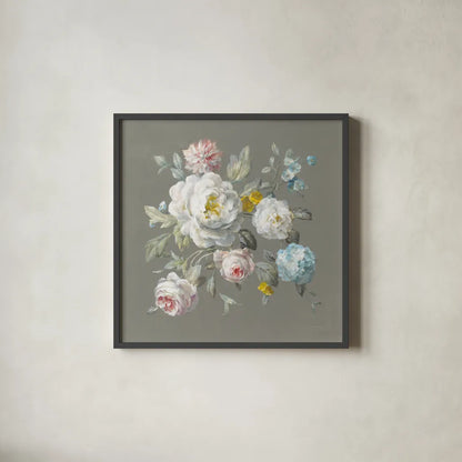 Summer Beauties by Danhui Nai. Shown in a sleek black glass frame for a contemporary gallery look. Available as an archival giclee rolled canvas, fine art paper, or poster print. SKU 62231a.