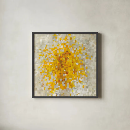 Summer Blocks by Danhui Nai. Shown in a sleek black glass frame for a contemporary gallery look. Available as an archival giclee rolled canvas, fine art paper, or poster print. SKU 34627a.