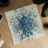 Summer Blocks Blue by Danhui Nai. Shown as a detailed flat fine art print, highlighting archival giclee quality. Available as an archival giclee rolled canvas, fine art paper, or poster print. SKU 35821a.