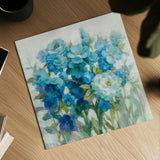 Summer Blues by Danhui Nai. Shown as a detailed flat fine art print, highlighting archival giclee quality. Available as an archival giclee rolled canvas, fine art paper, or poster print. SKU 54069a.