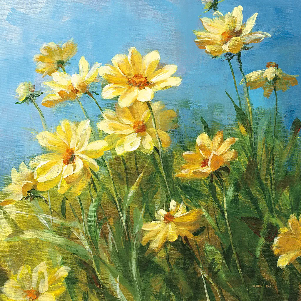 Summer Field I by Danhui Nai. SKU 6578a. Archival Giclee Fine art print for wall decor.