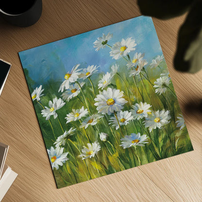 Summer Field II by Danhui Nai. Shown as a detailed flat fine art print, highlighting archival giclee quality. Available as an archival giclee rolled canvas, fine art paper, or poster print. SKU 6575a.