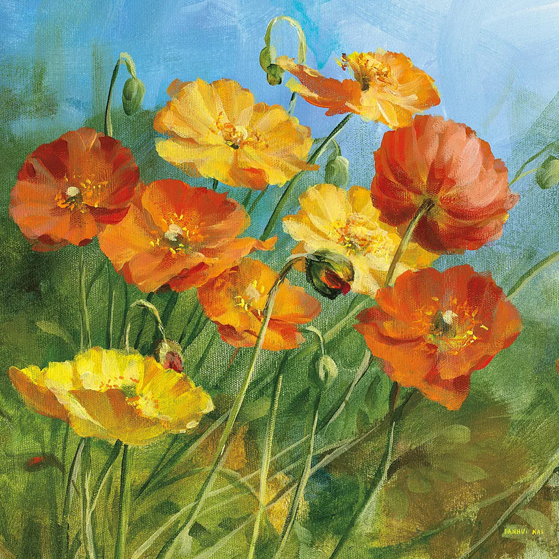 Summer Field IV by Danhui Nai. SKU 6577a. Archival Giclee Fine art print for wall decor.
