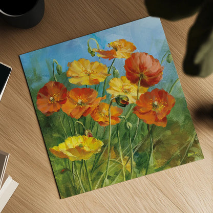 Summer Field IV by Danhui Nai. Shown as a detailed flat fine art print, highlighting archival giclee quality. Available as an archival giclee rolled canvas, fine art paper, or poster print. SKU 6579a.